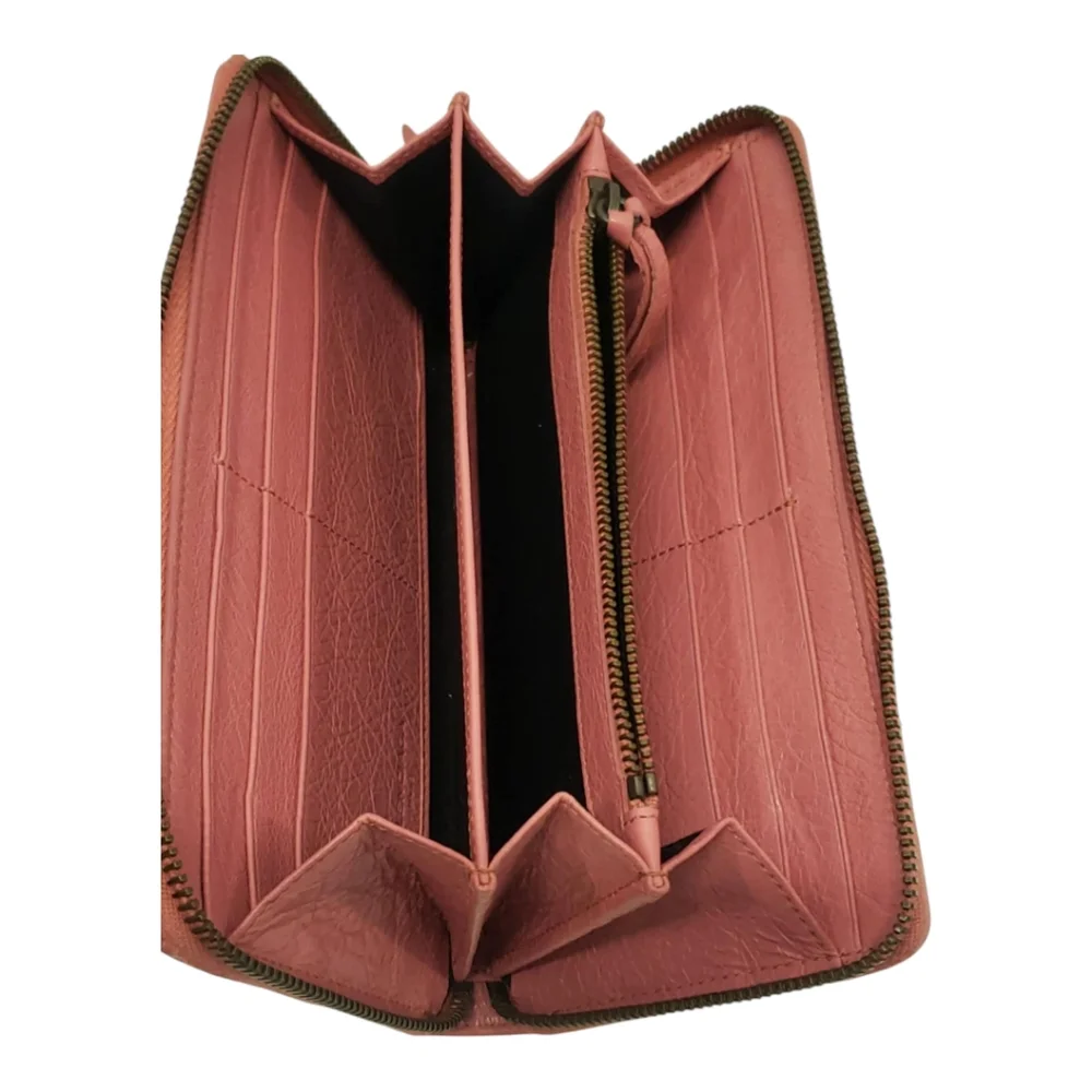 BALENCIAGA classic‎ continental wallet rose azalee